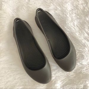 Crocs Brown  Flats Size 6